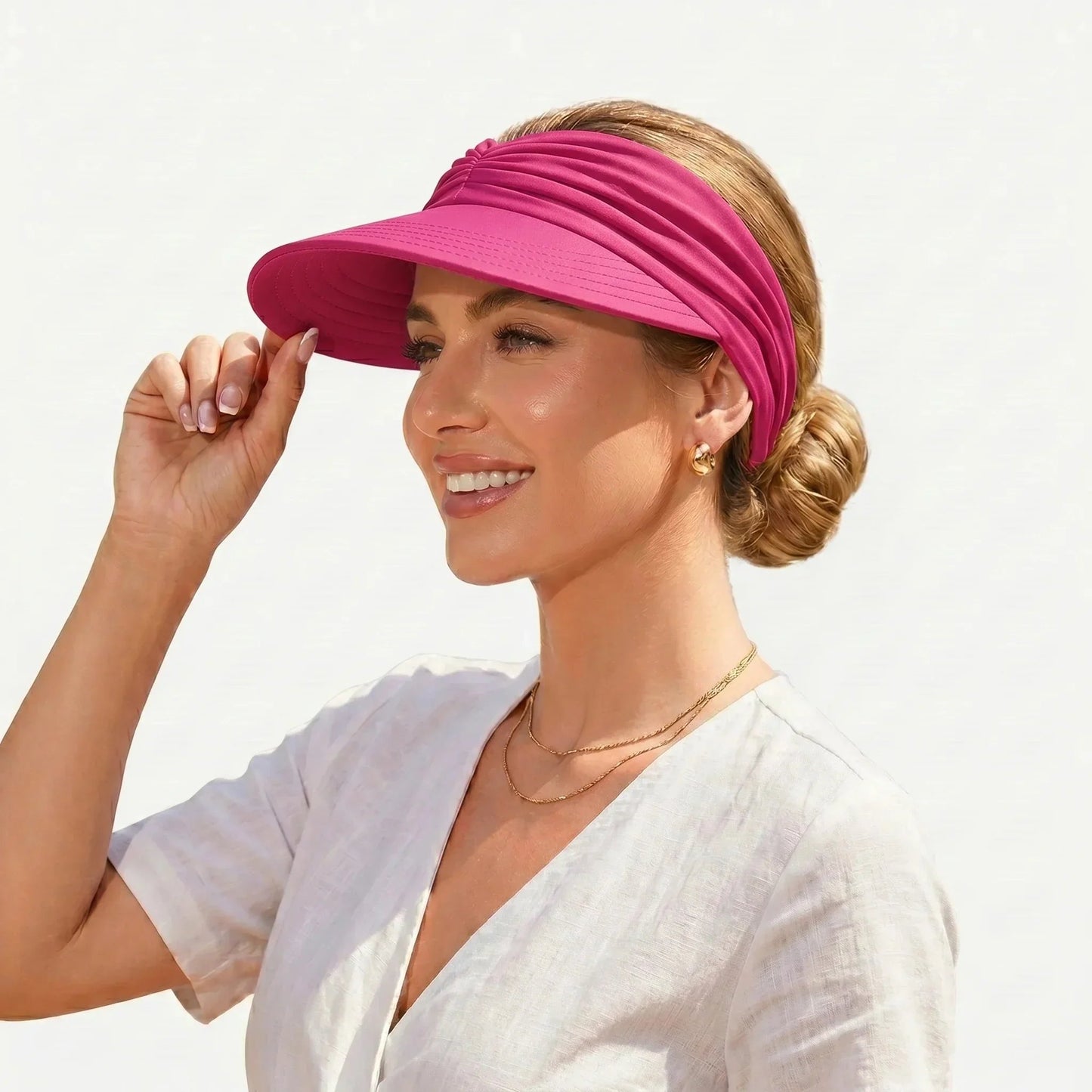 🔥 Summer Hot Sale 50% OFF💕👒UPF 50+ Sun Visor Ponytail Hat