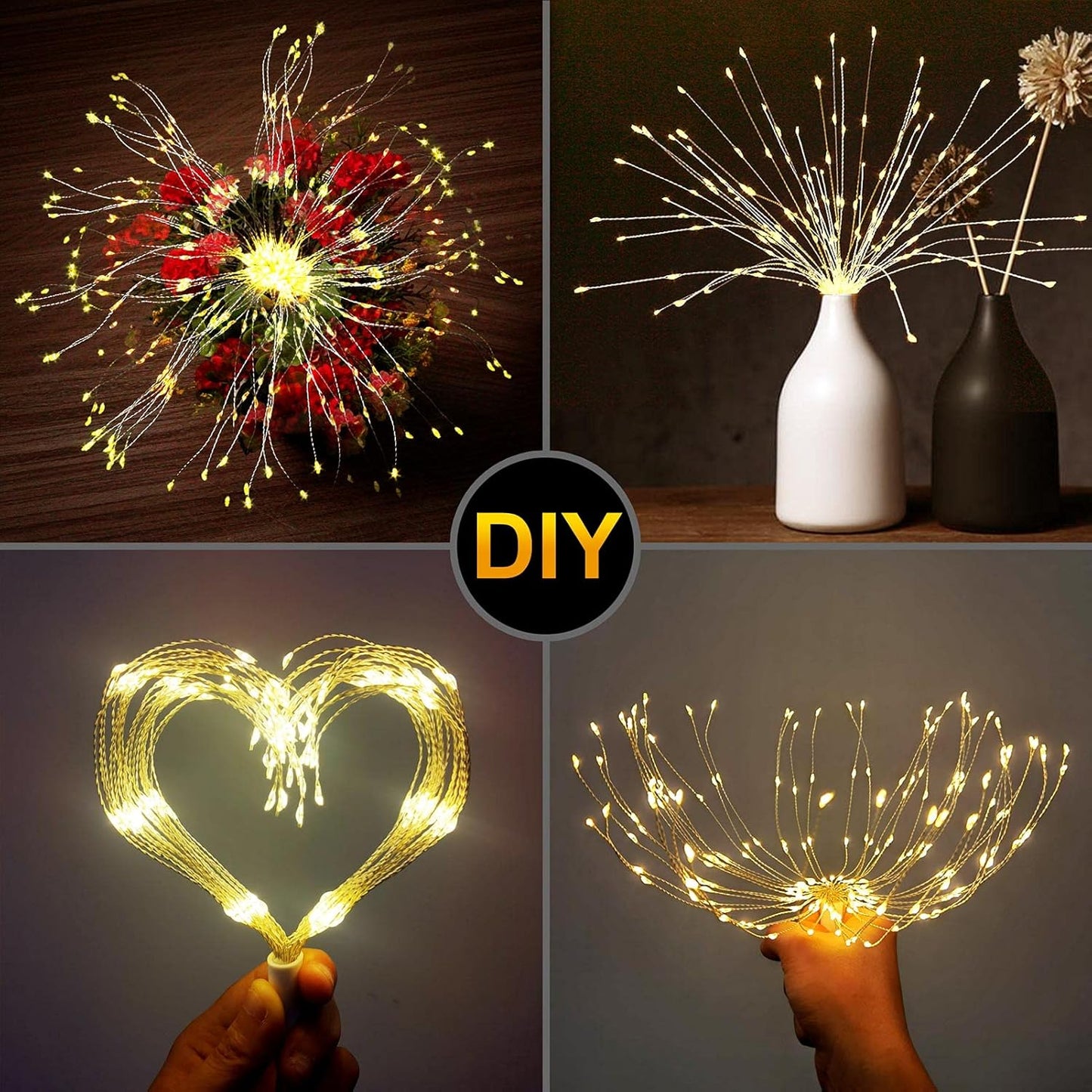 🌓Last Day 49% OFF-🎆 4-Pack Solar Fireworks Lights — 480 LEDs