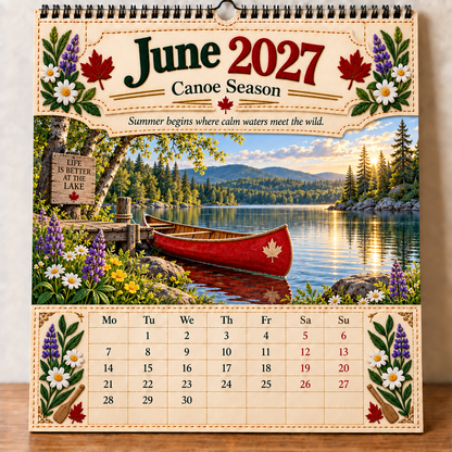 🇨🇦🍁 2027 Canada 160th Anniversary Wall Calendar 🍁🇨🇦