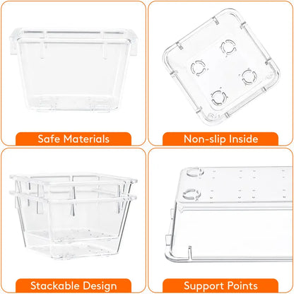 Vanity Drawer Organizer for Makeup, Jewelry & Gadgets (Silicone Tabs Not Included)