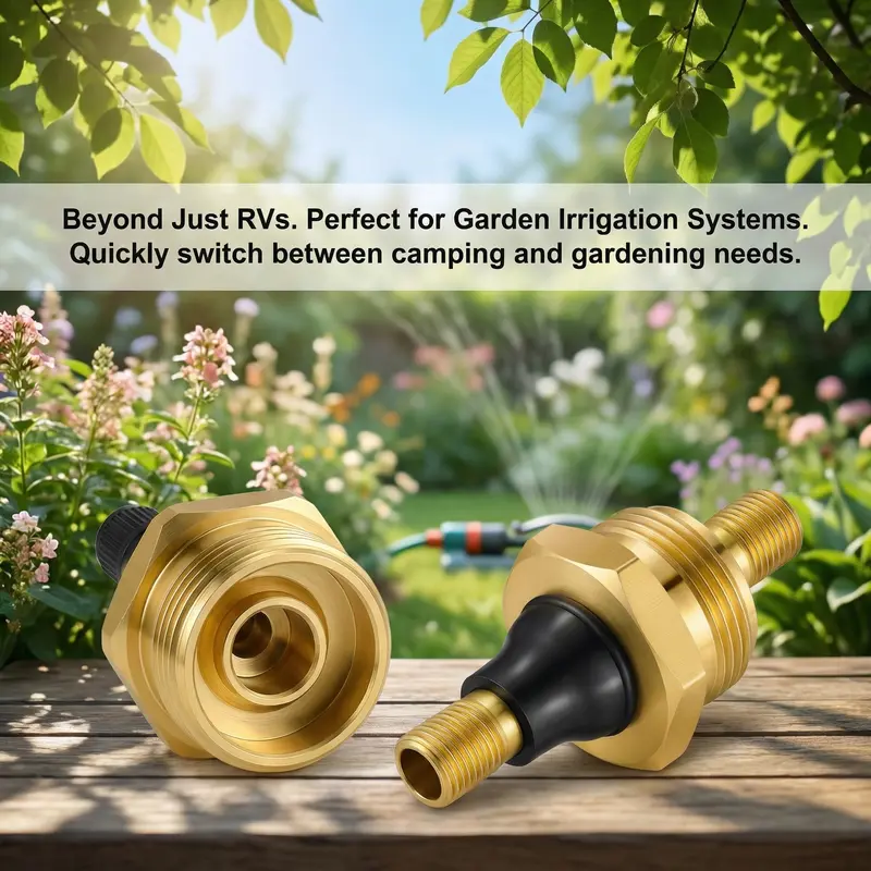 Brass fitting close-up