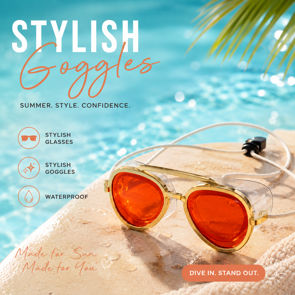 Noomoriey™ Waterproof Swim Goggles – Anti-Fog UV Shield with Comfortable Leakproof Fit