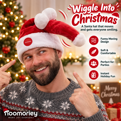 🎅 Wiggle & Laugh Moving Santa Hat – The Christmas Party Hat Everyone Notices