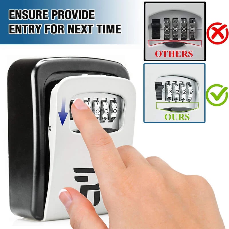 🔐⚡ Wall‑Mount Resettable Combination Key Box – Rust‑Proof, Large Storage, Heavy‑Duty ✨