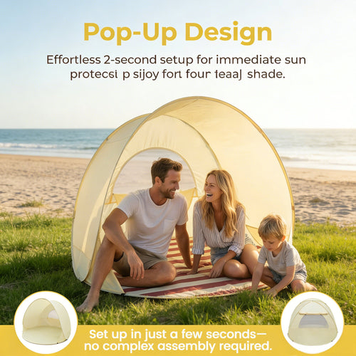 Pop-Up Beach Tent with UV Protection