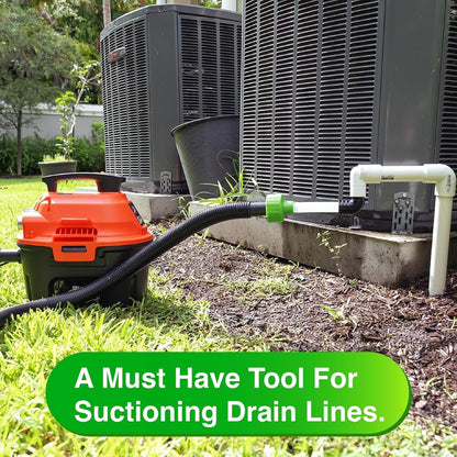 🔥HOT SALE 49% OFF🧼AC Drain Line Cleaner Tool – Drain Clog Remover Adapter, Universal Wet/Dry Vac Attachment for Clearing AC Condensate Drain Lines, Clear Visibility Cleaning Kit✨