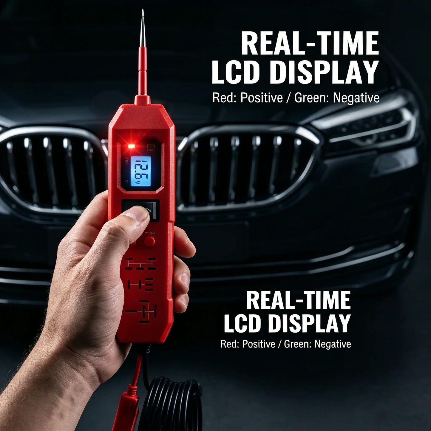 3-in-1 Automotive Circuit Tester – 3.5-36V Power Probe, Relay, Fuse & Voltage Tester with Short Circuit Finder