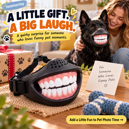 🐶😁 GrinPup – Funny Dog Teeth Muzzle for Pet Costume & Photos