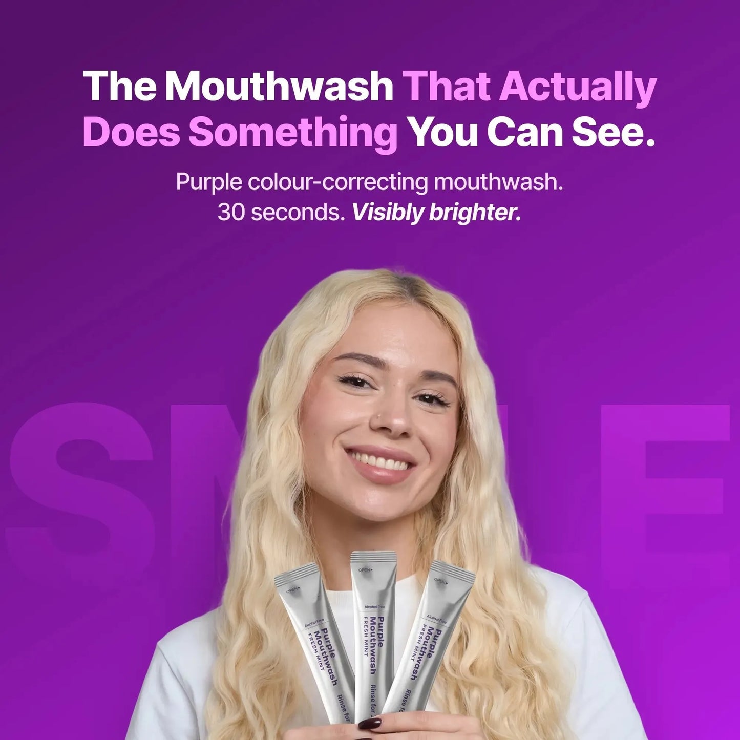 Purple Mouthwash Sachets 20 Pack
