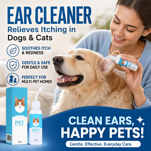 🎁💥LAST DAY SPECIAL PRICE! 🐶🐱 Ear cleaner, Relieves itching in dogs & cats