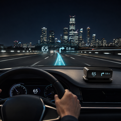 💡 No complicated wiring! Plug and play GPS HUD speedometer for any car.