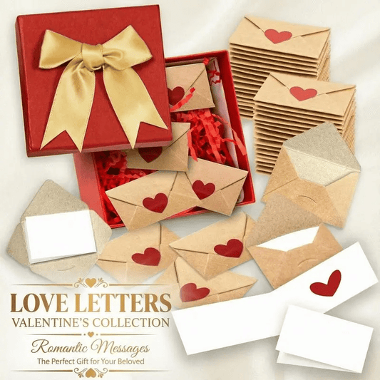🔥[While Supplies Last]Love Letters Valentine's Collection | 60 Handwritten Notes & Envelopes | Timeless Romantic Gift📝❤️