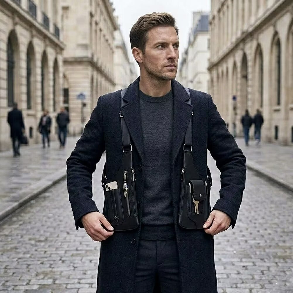 Premium Leather Crossbody & Underarm Bag – Adjustable & Unisex