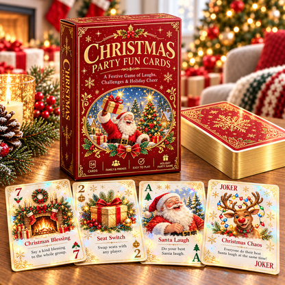 🃏 🎅 Christmas Party Fun Playing Cards -Make Your Christmas Game Night More Fun!