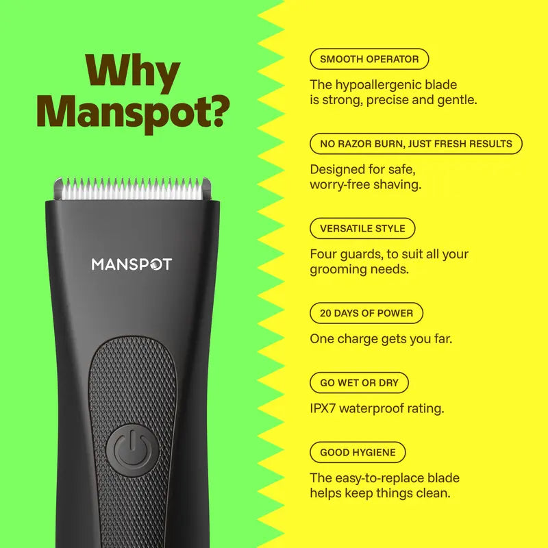 Groin & Body Hair Trimmer for Men