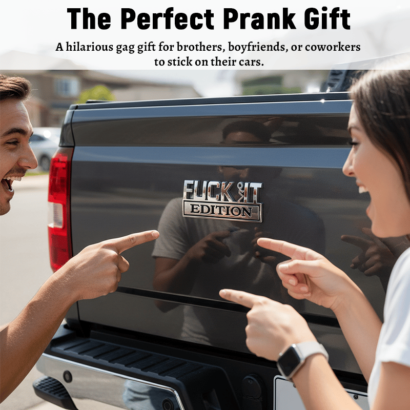 🔥Buy 4 Free Shipping🔥Fvck It Edition 3D Emblem Sticker Badge, Funny Decals for Car, Truck, SUV, Motorcycle