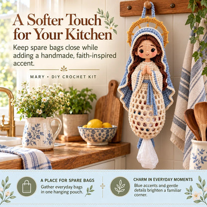 ⏳ Last Day 49% OFF – 🧶 Beginner-Friendly Blessed Home Crochet Bag Holder DIY Kit | 4 Faith-Inspired Designs with Yarn, Tools & Guide Included ✝️