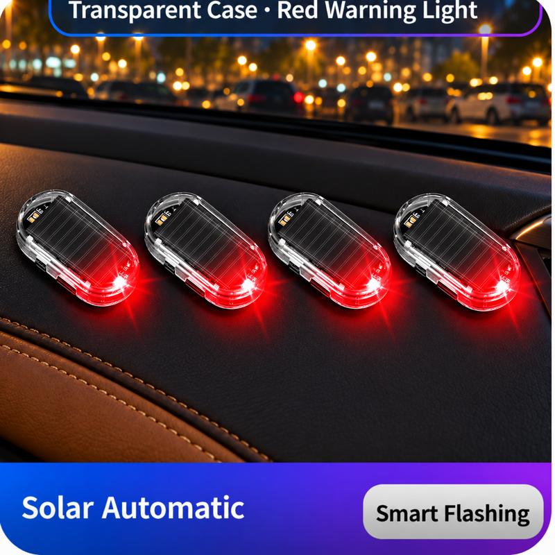 Solar Powered Plastic Fake Car Alarm Lamp