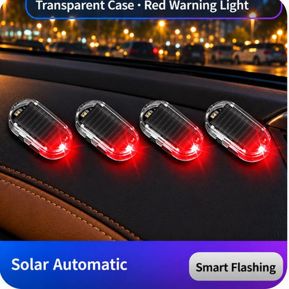 Solar Powered Plastic Fake Car Alarm Lamp