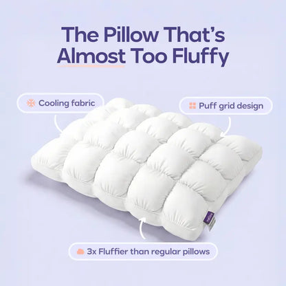 ☁️Soft Quilted Puff Grid Design Pillow