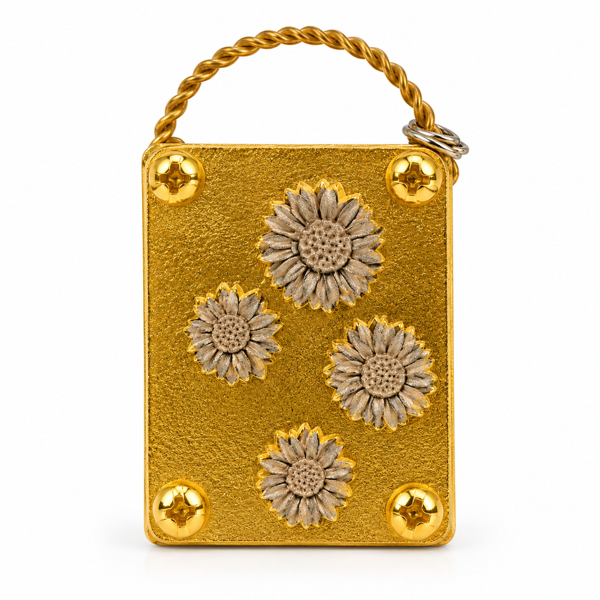 🌸 Mini Brass Flower Press – Pocket-Sized Botanical Keepsakes