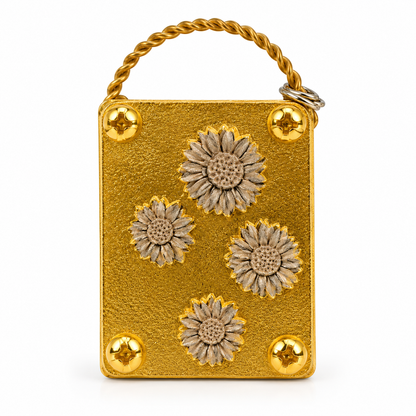 🌸 Mini Brass Flower Press – Pocket-Sized Botanical Keepsakes