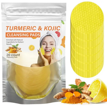 Turmeric & Kojic Cleansing Pads - 20pcs Deep Clean
