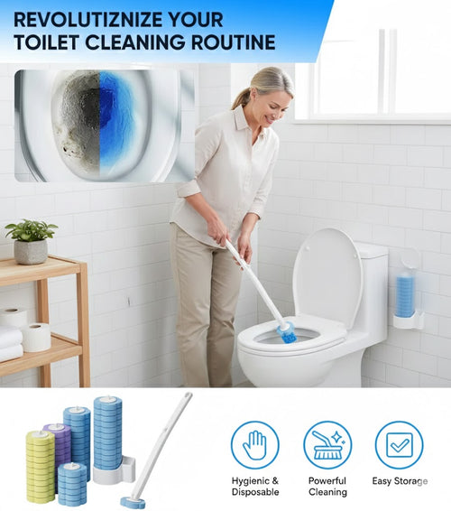 ⚡50K+ SOLD!🚽💦Hands-Free Cleaning Gadget🧽Disposable toilet cleaning tool💦