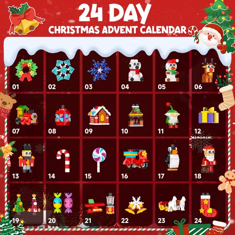 ⏳ FREE SHIPPING🎄24-Day Christmas Surprise Countdown Calendar🎁✨