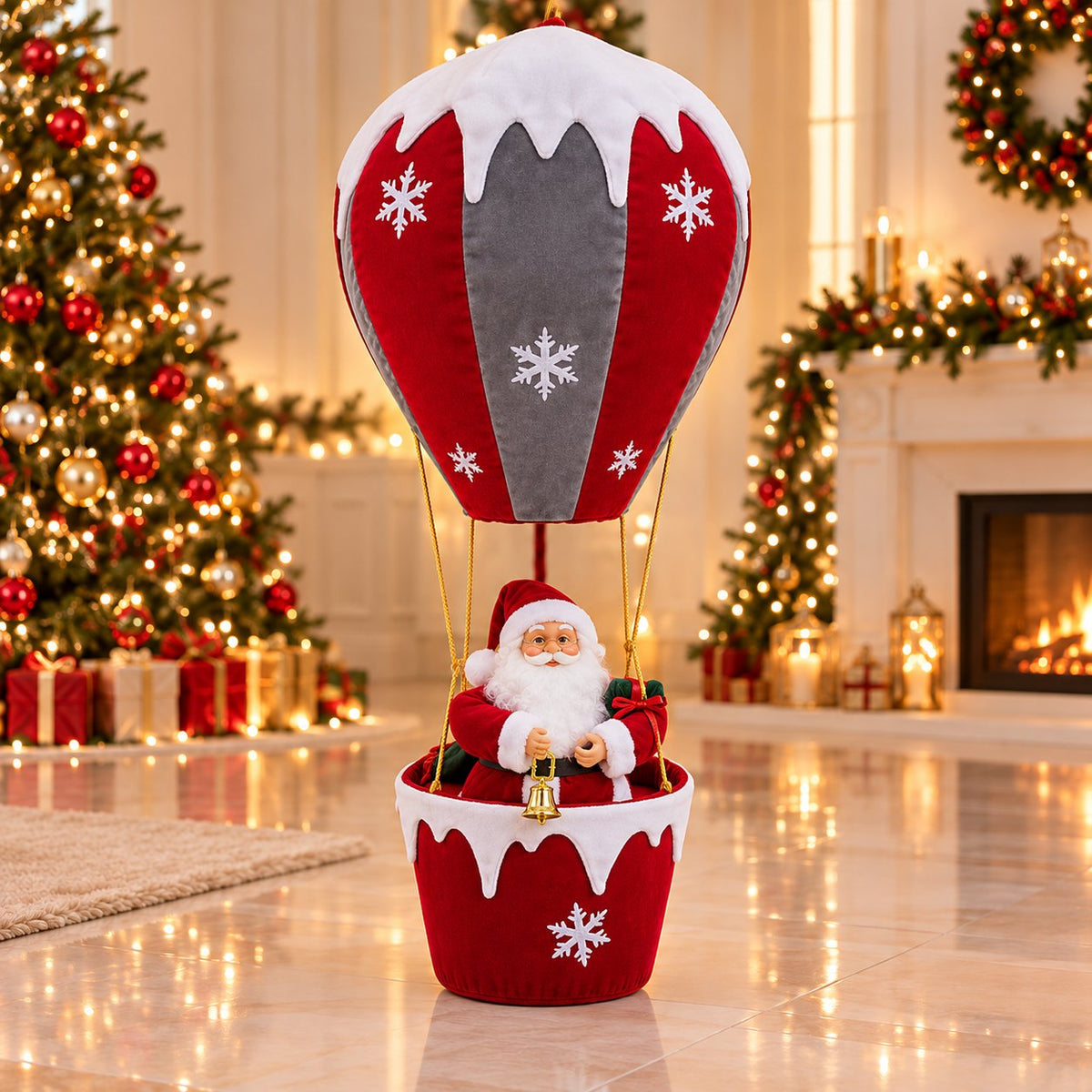 🔥The Floating Santa Experience – Cordless Glow & Musical Magic