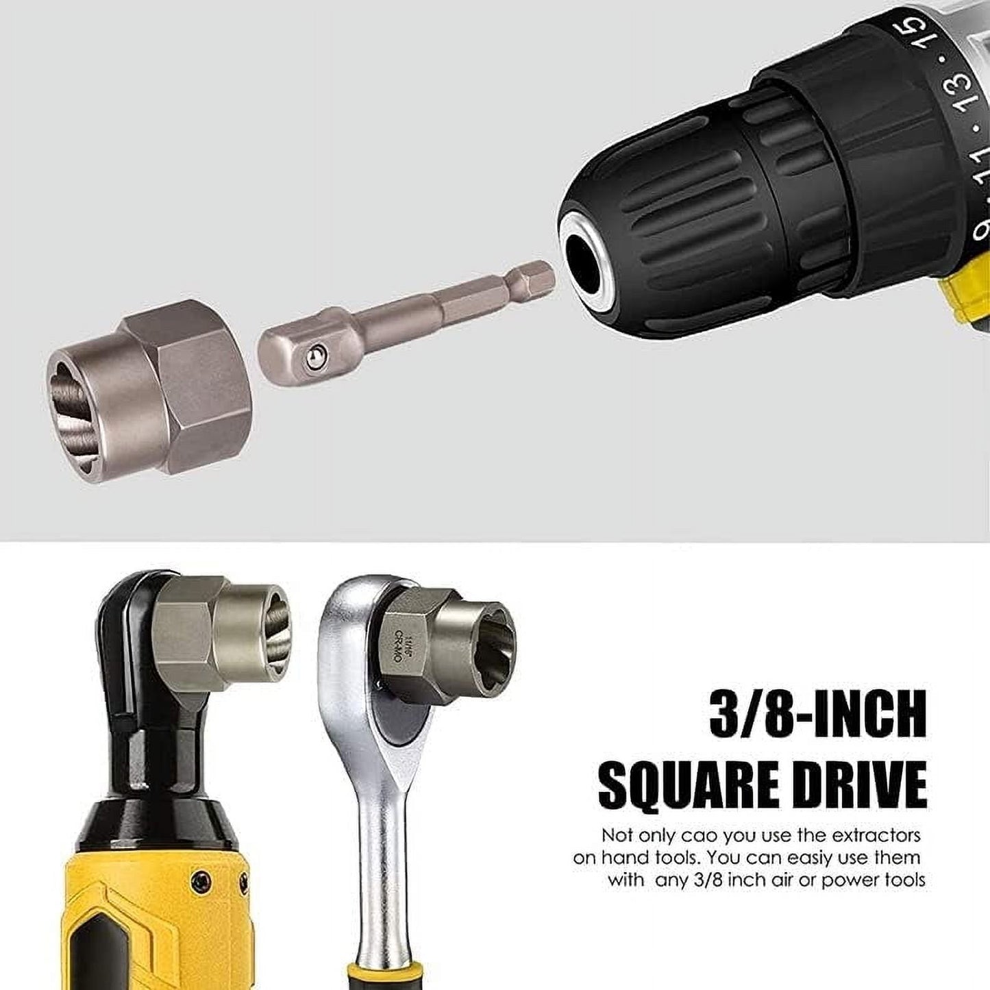 14件套冲击螺栓螺母拆卸器套装