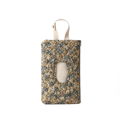 Hangable Floral Wet Wipes Bag with Strap