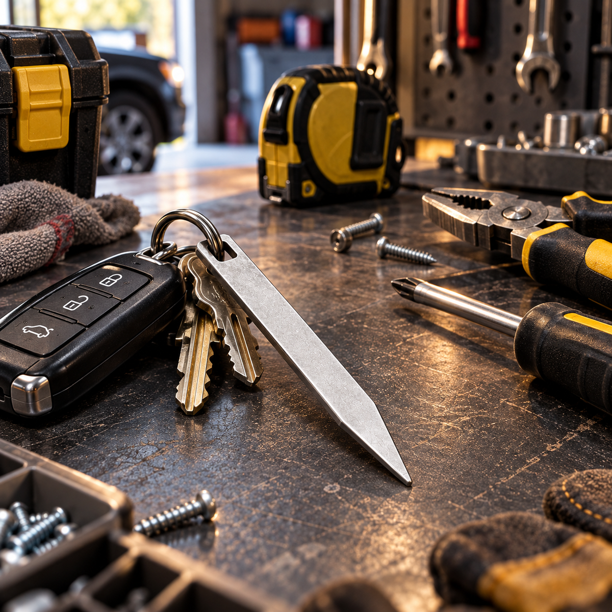 🔑 Pocket Pry Bar – Compact EDC Keychain Tool for Everyday Tasks