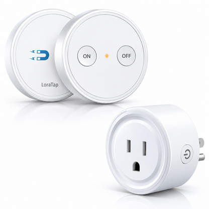 RF Wireless Remote Outlet – No App, No Wi-Fi, Magnetic ON/OFF Switch