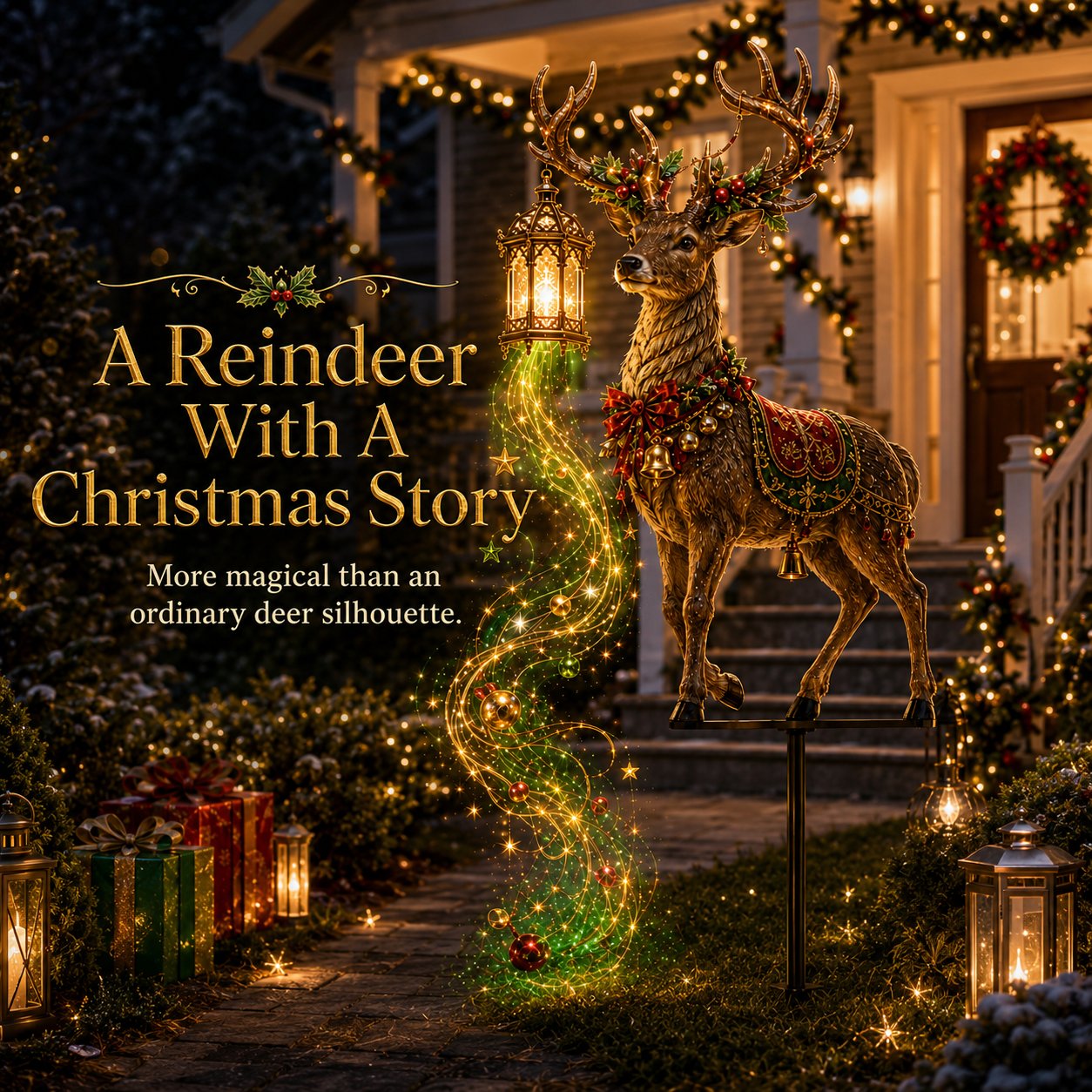✨🦌Light-Up Reindeer Christmas Yard Stake