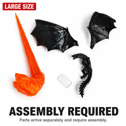 3D Printed Dragon Flame Book Nook with Light Mystical