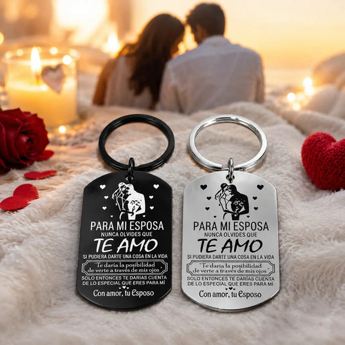 Forever Love Keychain for Wife – Romantic Stainless Steel Gift from Husband | Buy 1 Get 1 Free