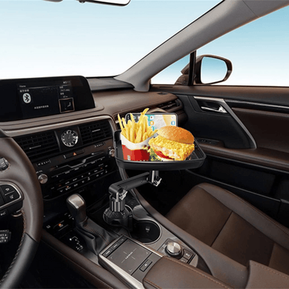 🎉 360° Rotating Car Food Tray & Phone Holder