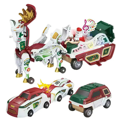 🚗2-in-1 Magnetic Transforming Dragon Car Toy – Racing Car Set