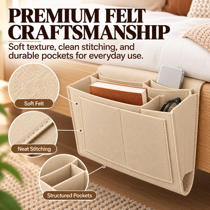 🔥 50% OFF Bedside Hanging Organizer – Keep Essentials Within Reach
