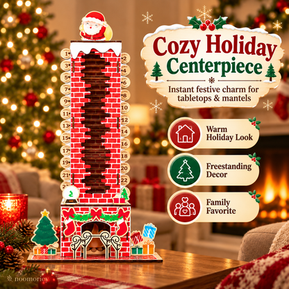 🎄DIY Wooden Santa Advent Calendar – 24-Day Christmas Countdown Tabletop Decor