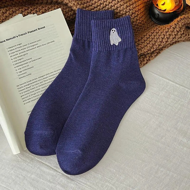 Halloween Embroidered Ankle Socks 🎃