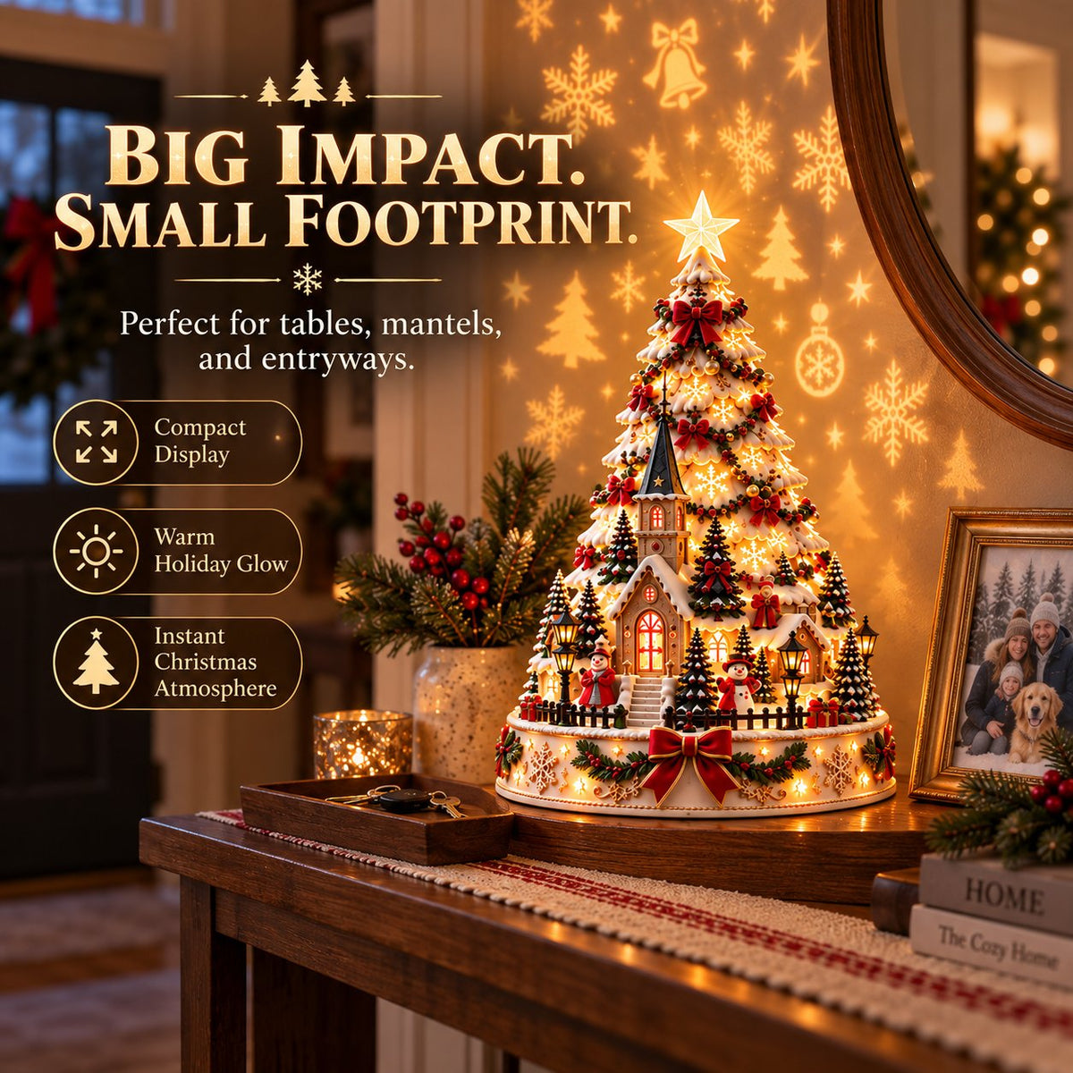 ⏳ Last day to save 49% –🎄🎅 MerryRealm Christmas Village Lightscape Tree