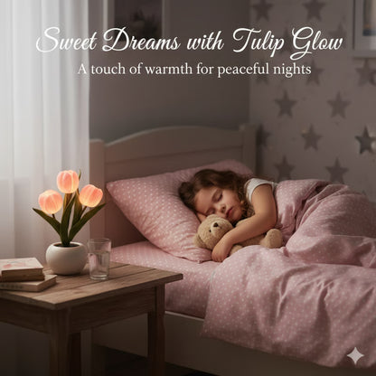✨FREESHIPPING🌷LED Night Light – Tulip Design with Vase
