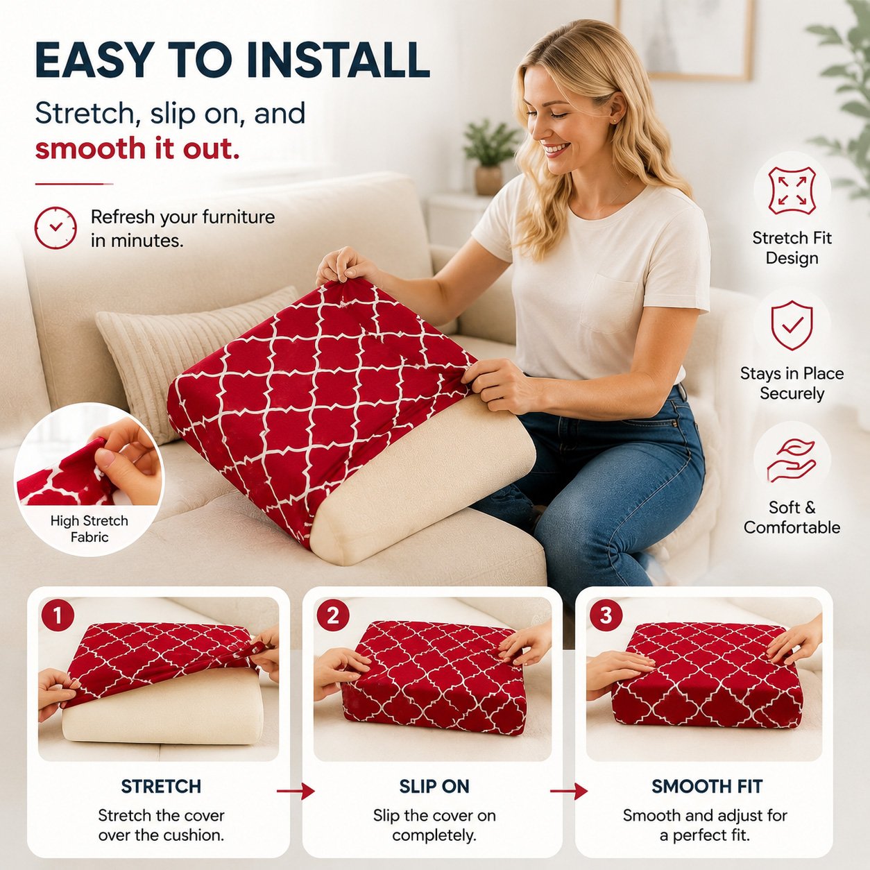 🛋️Outdoor Patio Sofa Cushion Covers