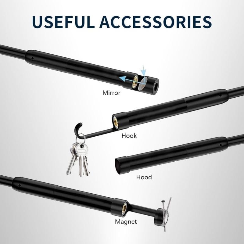 HD 3-in-1 Waterproof Endoscope Camera for Android, USB-C & USB Inspection Camera