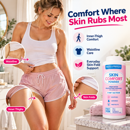 🌸 DryComfort™ Skin Comfort Powder – 💧 Daily Moisture & Friction Care