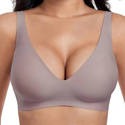 🏆Flash Sale⚡60K+ SOLD! Almost Gone💥💕Jelly Wireless Womens Comfortable Wireless Bras∣Push Up Bralettes∣Seamless Tshirts Bras∣Deep V