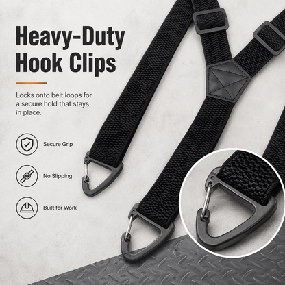 ⏰Men's X-Back Suspenders with Hook Clips