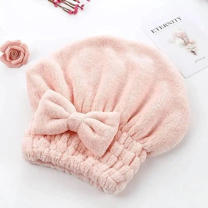 🎀🧼Women's Bow Decor Shower Caps & Hair Drying Cap